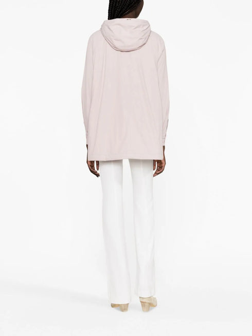 hooded zip-up jacket